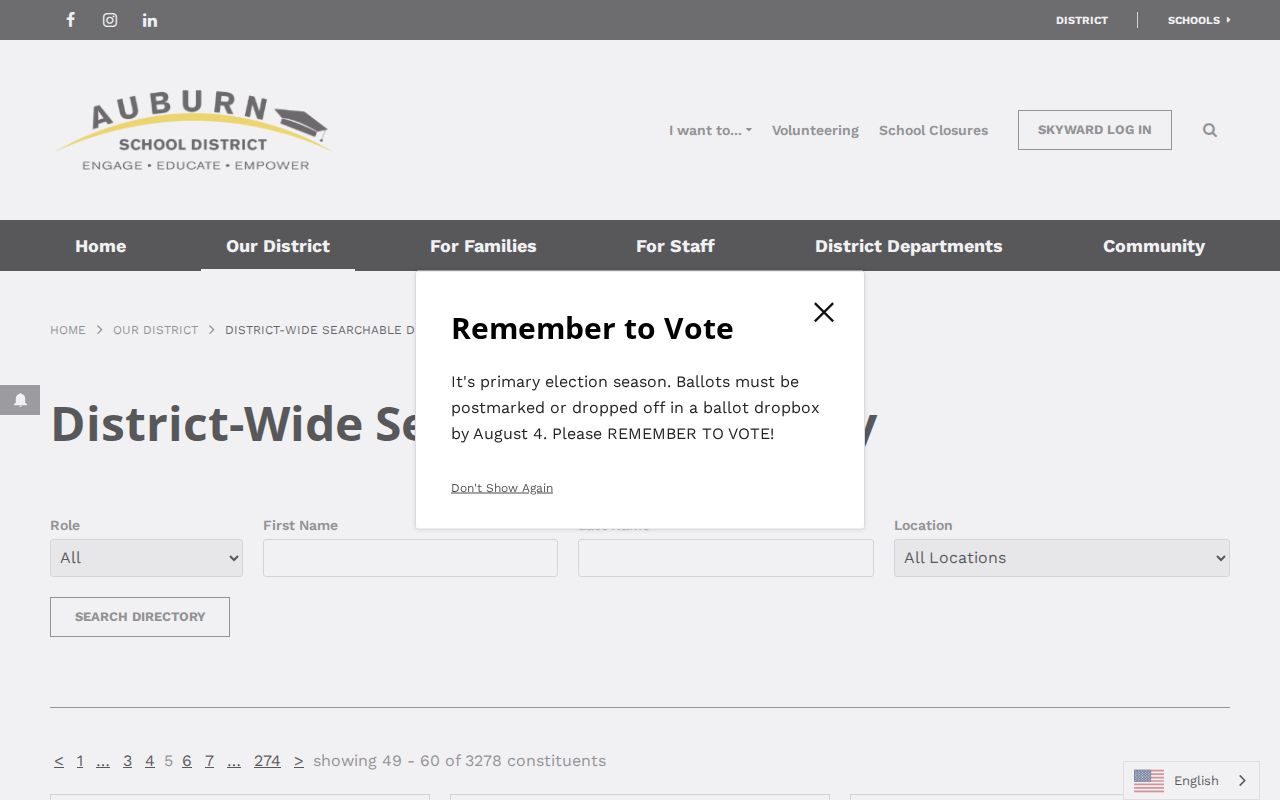 Auburn people directories school district staff search